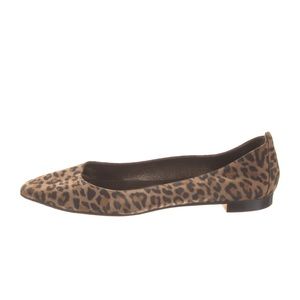 Manolo Blahnik Suede Animal Print Flats